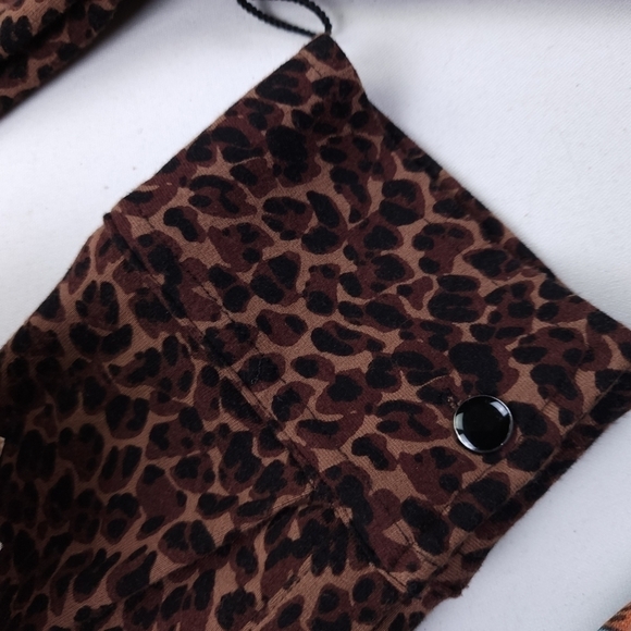 Talbots Leopard Print Print Belted Dress Sz S - Picture 7 of 8